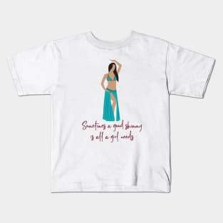 Funny Belly Dancing Shimmy Kids T-Shirt